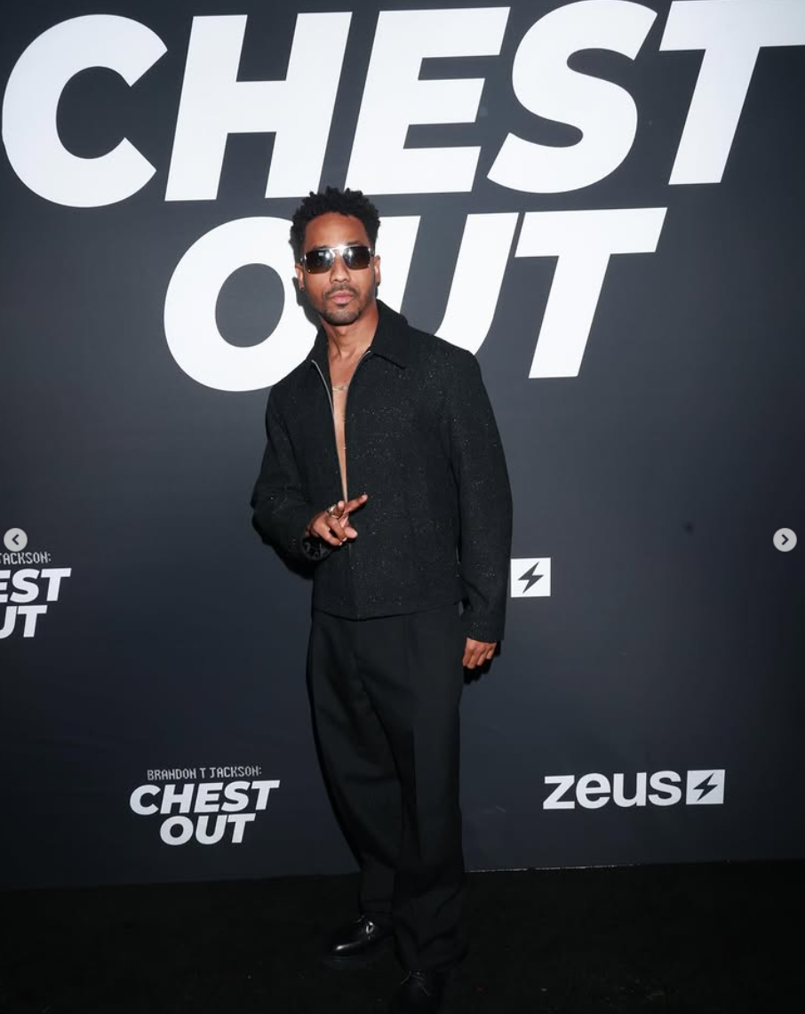 Brandon T. Jackson, seated portrait